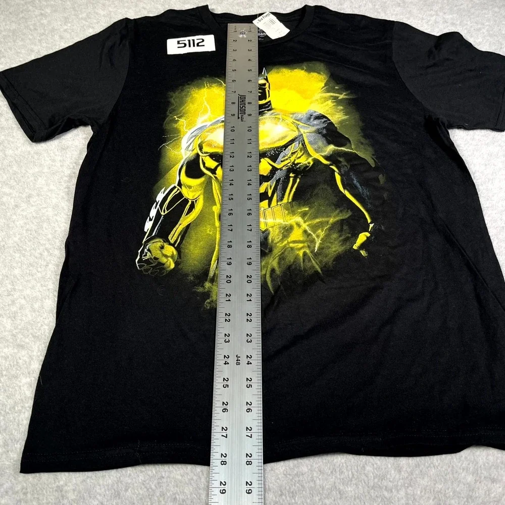 Six Flags Batman DC Comics Graphic T Shirt Adult Large Black Cotton Short Sleeve